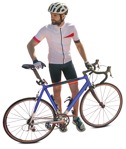 Man cycling  (8751) - miniature