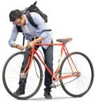 Man cycling  (12236) - miniature