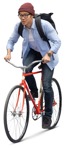 Man cycling  (12230) - miniature
