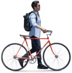 Man cycling cut out pictures (12481) | MrCutout.com - miniature