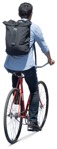 Man cycling people cutouts (12487) | MrCutout.com - miniature