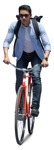 Man cycling people cutouts (12488) - miniature