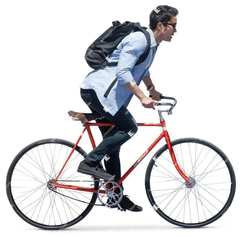 Man cycling people png (13606)