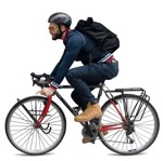 Man cycling people png (12617) | MrCutout.com - miniature