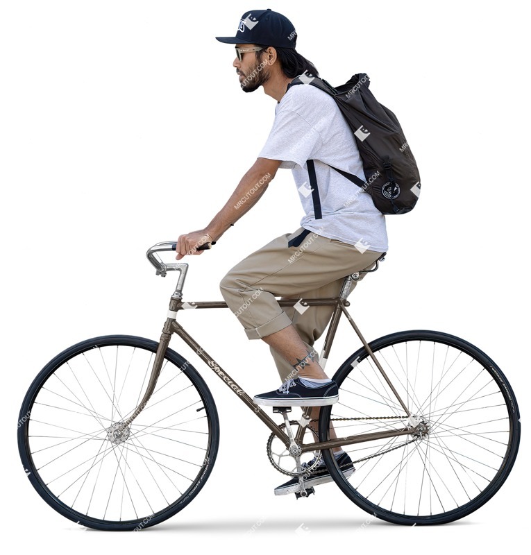 Man cycling people png (14744)