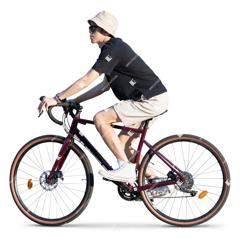 Man cycling people png (19317)