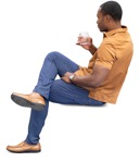 Man drinking person png (13470) - miniature