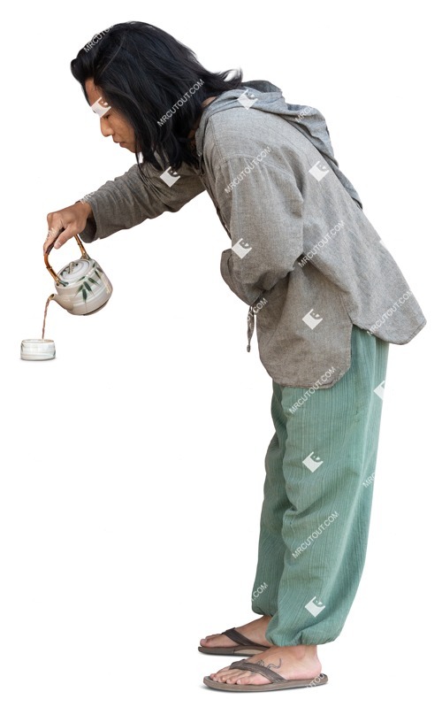 Man drinking cut out pictures (17357)