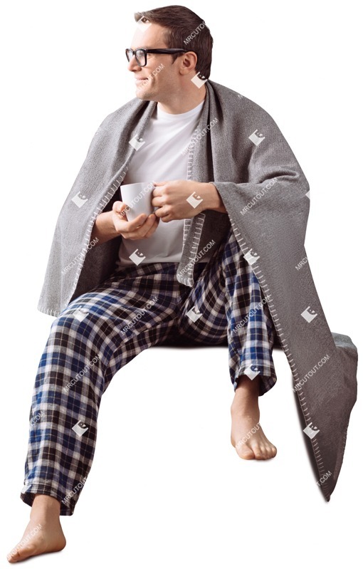 Man drinking coffee people png (3229)