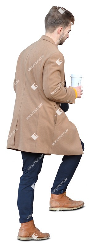 Man drinking coffee people png (10219)