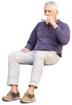 Man drinking coffee people png (12328) - miniature
