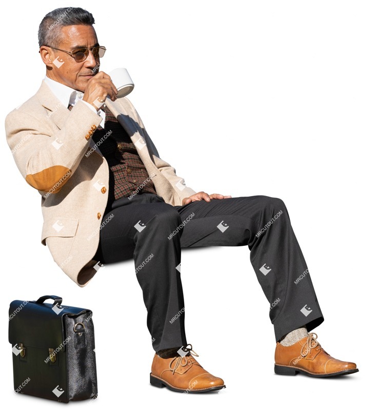 Man drinking coffee photoshop people (14824)