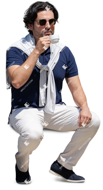 Man drinking coffee photoshop people (15729)