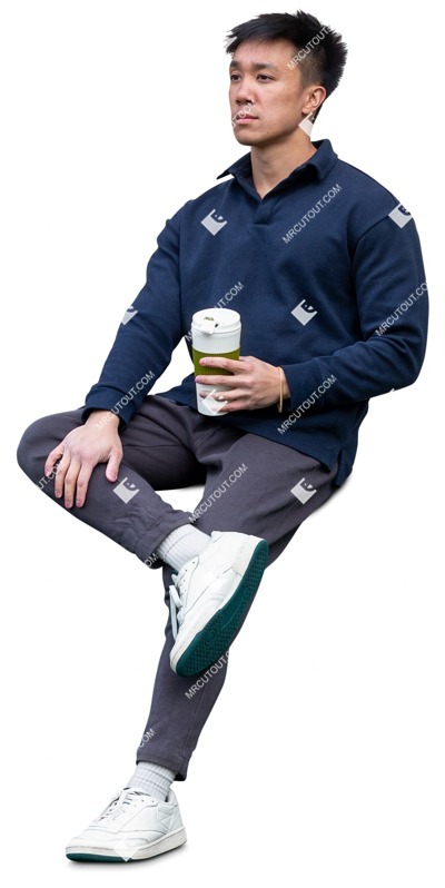 Man drinking coffee photoshop people (17192)