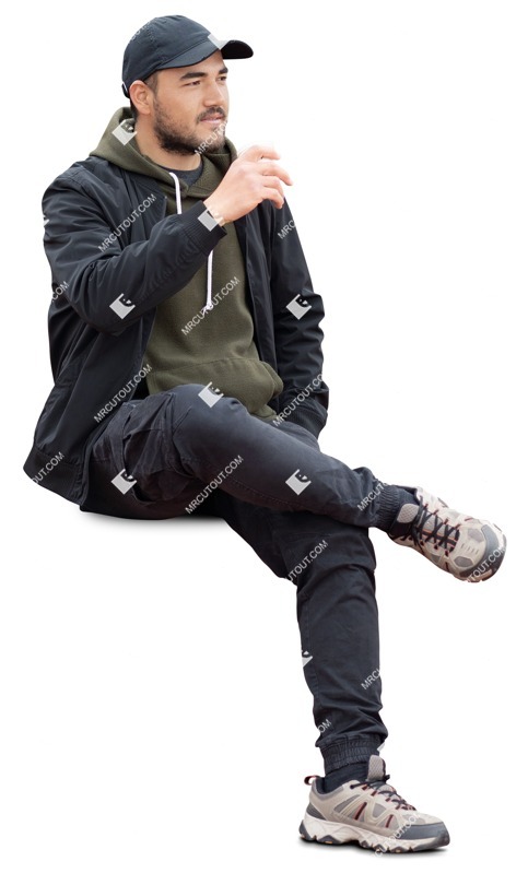 Man drinking coffee people png (16733)