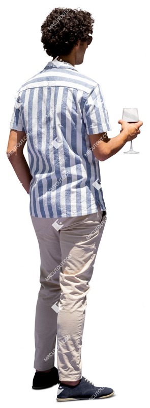 Man drinking wine people png (14120)