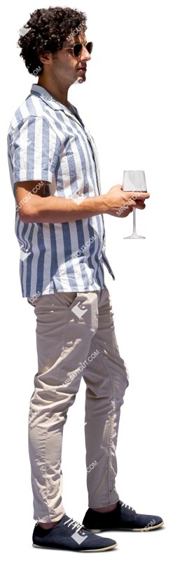 Man drinking wine people png (14113)
