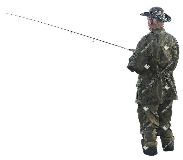 Man fishing human png (12643)