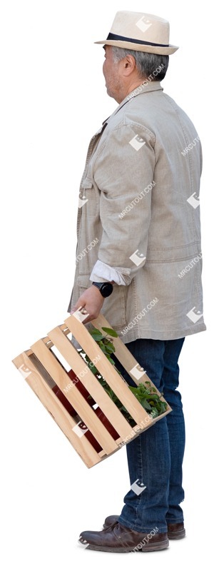 Man gardening people cutouts (19465)