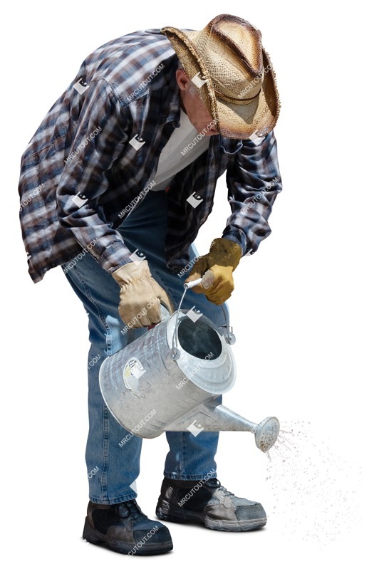 Man gardening human png (18242)