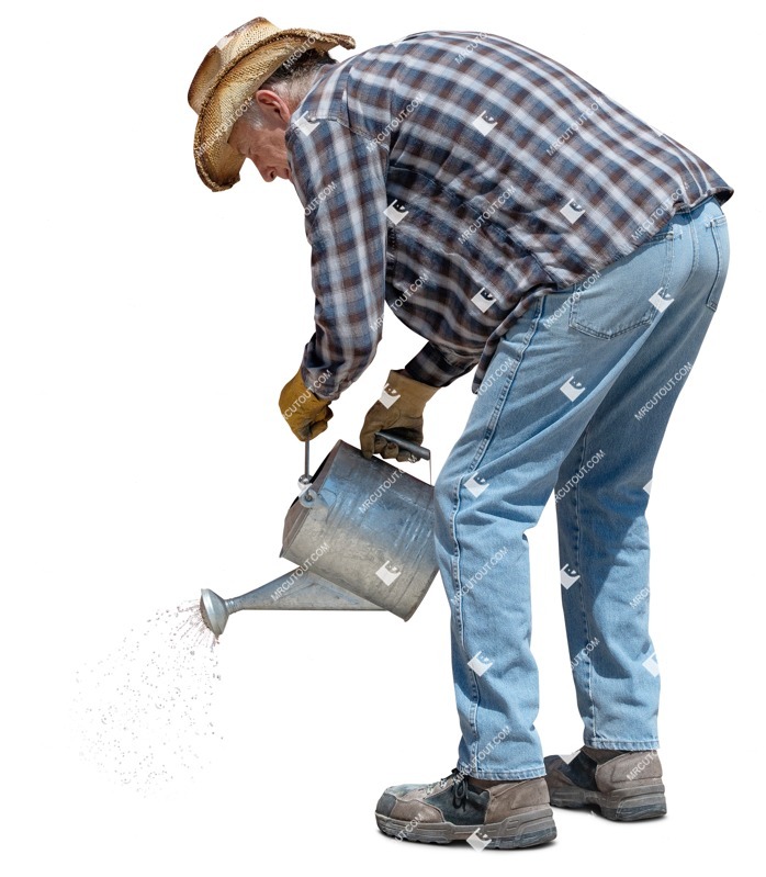 Man gardening human png (18243)