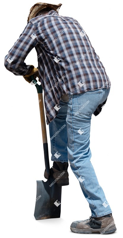 Man gardening human png (18069)