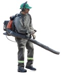 Man gardening  (19750) - miniature
