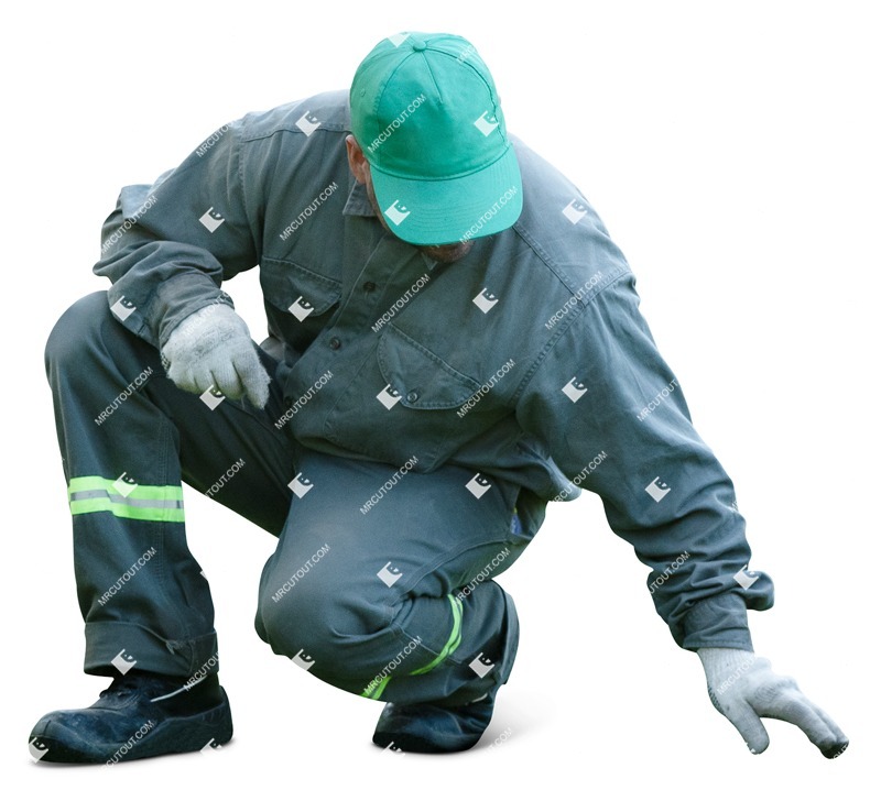 Man gardening entourage people (19619)