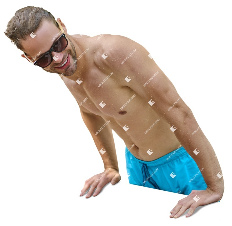 Man in a swimsuit people png (14332)