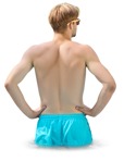 Man in a swimsuit standing png people (14354) | MrCutout.com - miniature