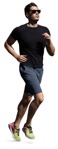 Man jogging photoshop people (16396) | MrCutout.com - miniature