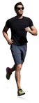 Man jogging photoshop people (16398) | MrCutout.com - miniature