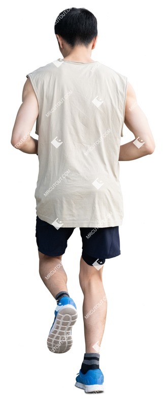 Man jogging cut out people (18423)