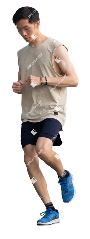 Man jogging cut out people (18422)