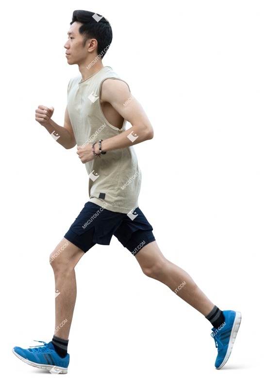 Man jogging cut out people (18483)