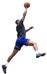 People playing basketball man jumping to dunk the ball png person - miniature
