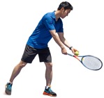 Man playing tennis  (12228) - miniature