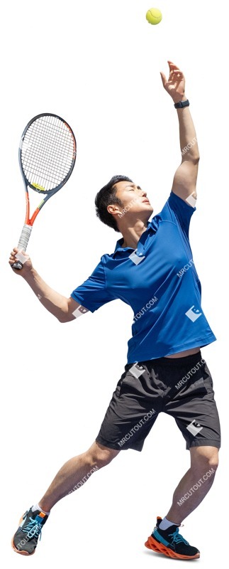 Man playing tennis person png (12227)