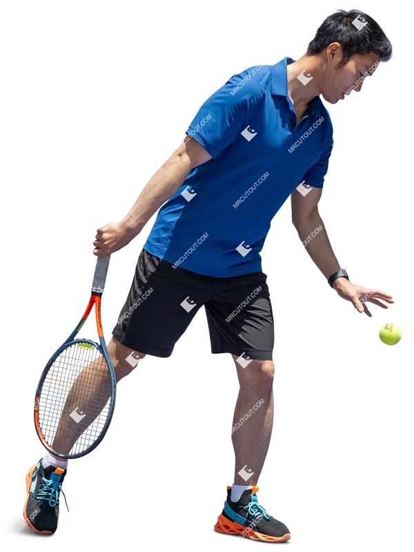 Man playing tennis person png (12226)