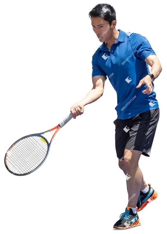 Man playing tennis person png (12225)