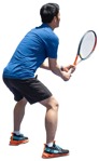 Man playing tennis person png (12467) | MrCutout.com - miniature