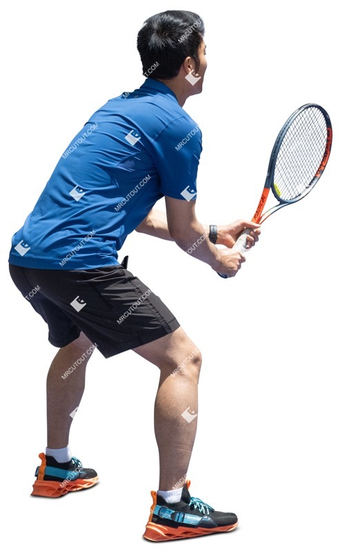 Man playing tennis person png (12223)