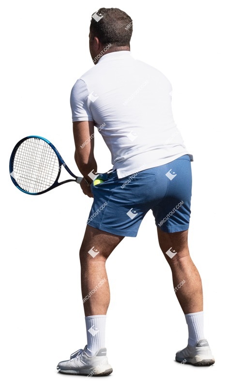 Man playing tennis person png (16281)