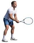 Man playing tennis person png (16568) | MrCutout.com - miniature