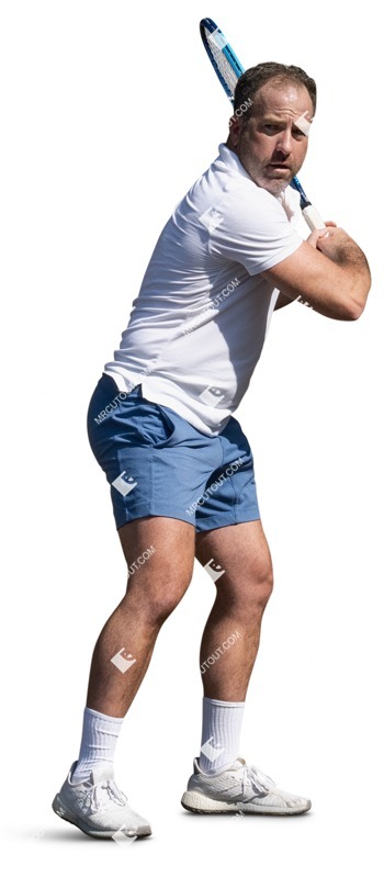 Man playing tennis person png (16444)