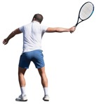 Man playing tennis person png (16570) | MrCutout.com - miniature