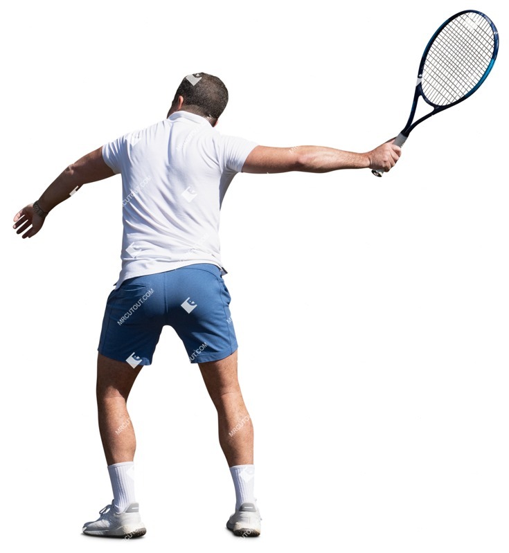 Man playing tennis person png (16282)