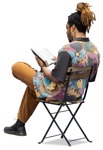 Man reading a book people png (13122) - miniature