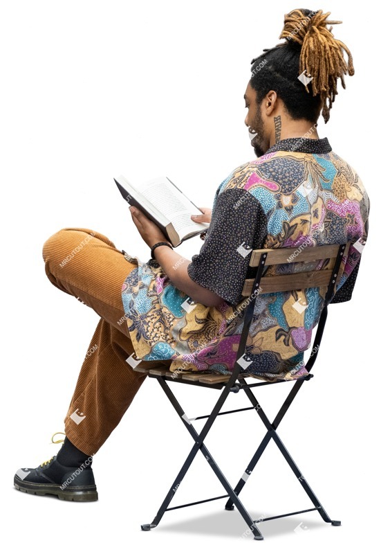 Man reading a book people png (14508)