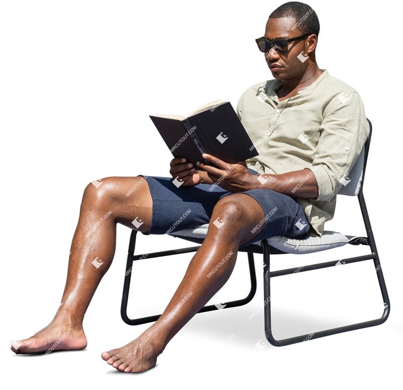 Man reading a book human png (13169)